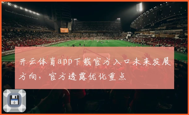 开云体育app下载官方入口未来发展方向，官方透露优化重点